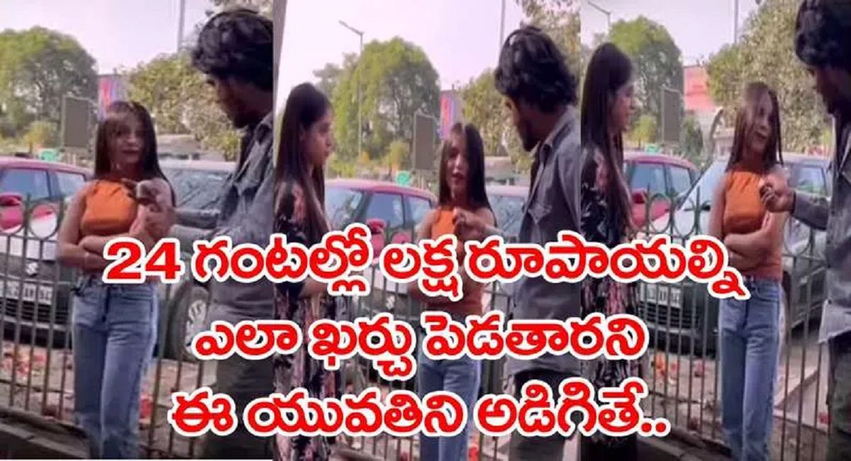 Viral video : లక్ష రూపాయలు ఇచ్చి ఒక్కరోజులో ఖర్చు చేయమంటే మీరేం చేస్తారు… ఈ అమ్మాయి చెప్పిన సమాధానం వింటే నవ్వు ఆపుకోలేరు…