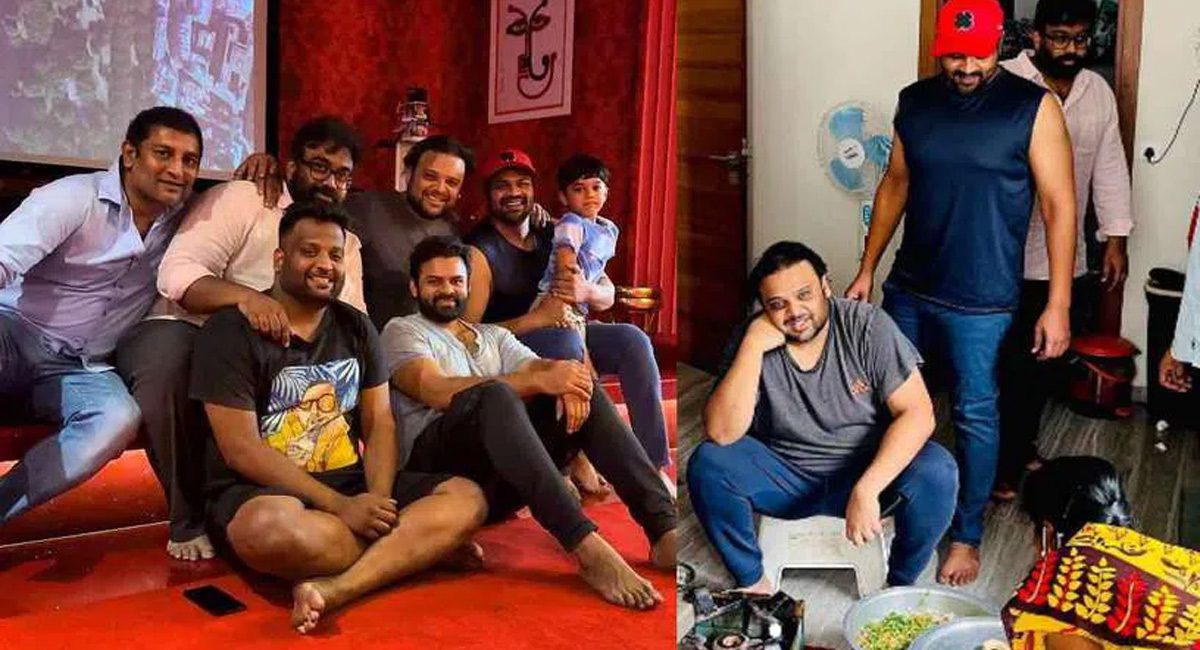 Sai Dharam – Manchu Manoj : మెగా హరో సాయి ధరమ్ తేజ్ సక్సెస్ ను సెలబ్రేట్ చేస్తున్న మంచు హీరో…ఫొటోస్ వైరల్…