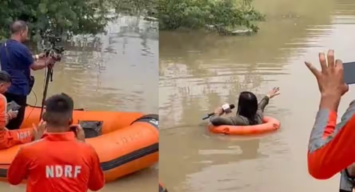 Viral Video : ఇలాంటి విపత్కర పరిస్థితులలో ఇదేం పైత్యపు రిపోర్టింగ్…..జర్నలిజం పరువును తీసేస్తున్నారుగా…